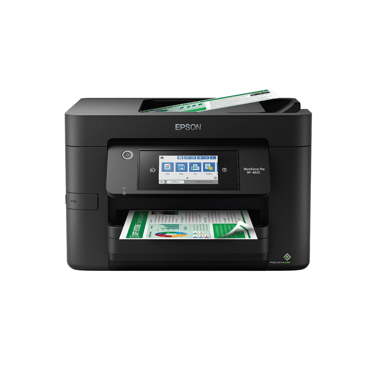 Epson Workforce Pro WF-4820 Wireless All-in-One Printer with Auto 2-Sided Printing, 35-Page ADF, 250-sheet Paper Tray and 4.3" Color Touchscreen