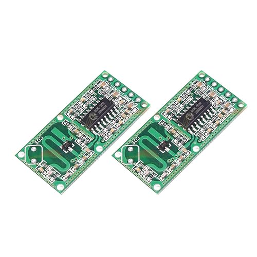 DEVMO 2PCS Microwave Doppler Radar Motion Detector Sensor RCWL-0516 Module Board Switch Compatible with Ar-duino Raspberry PI,Human Rat Cat Detector