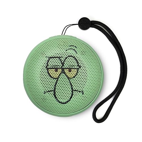 Speaqua Cruiser Speaker Squidward from Spongebob, Waterproof Bluetooth Speaker, Small Portable Bluetooth, Beach Accessory, Portable Outdoor
