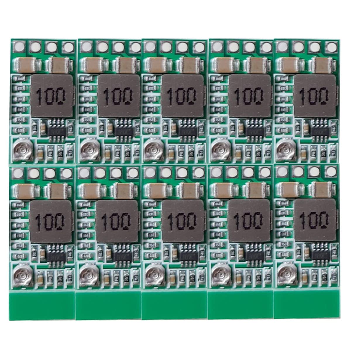 DAOKI 10Pcs Step-Down Power Supply Module Mini DC-DC 12-24V to 5V 3A Voltage Buck Converter Adjustable 1.8V 2.5V 3.3V 5V 9V 12V