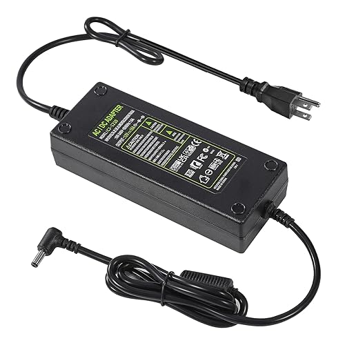 AC 100-240V to DC 12V 10A Power Supply Adapter Converter Transformer 12 Volt 10 Amp 120W with 5.5mm x 2.5mm /2.1mm DC Output Jack for 5050 3528 LED…