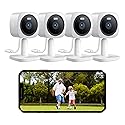 Hugolog 2K Indoor Outdoor Security Cameras for Home Security,Home Camera with Starlight Color Night Vision,Built-in Spotlight,Motion Detection,2-Way