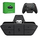 Stereo Headset Adapter, AOJAKI Controller Adapter Mic Adapte-r for X-b0x One/One S/X/Elite 1/ Elite2/ Series S/X Controller-Adjust Audio Balance (Game