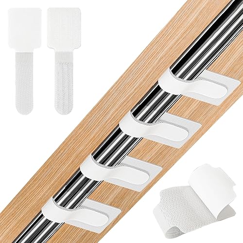 36PCS Cable Organizer Hook and Loop Cable Ties, Self Adhesive Hook and Loop Cable Straps Sticky-Back Cable Management Cord Organizer Cable Clip