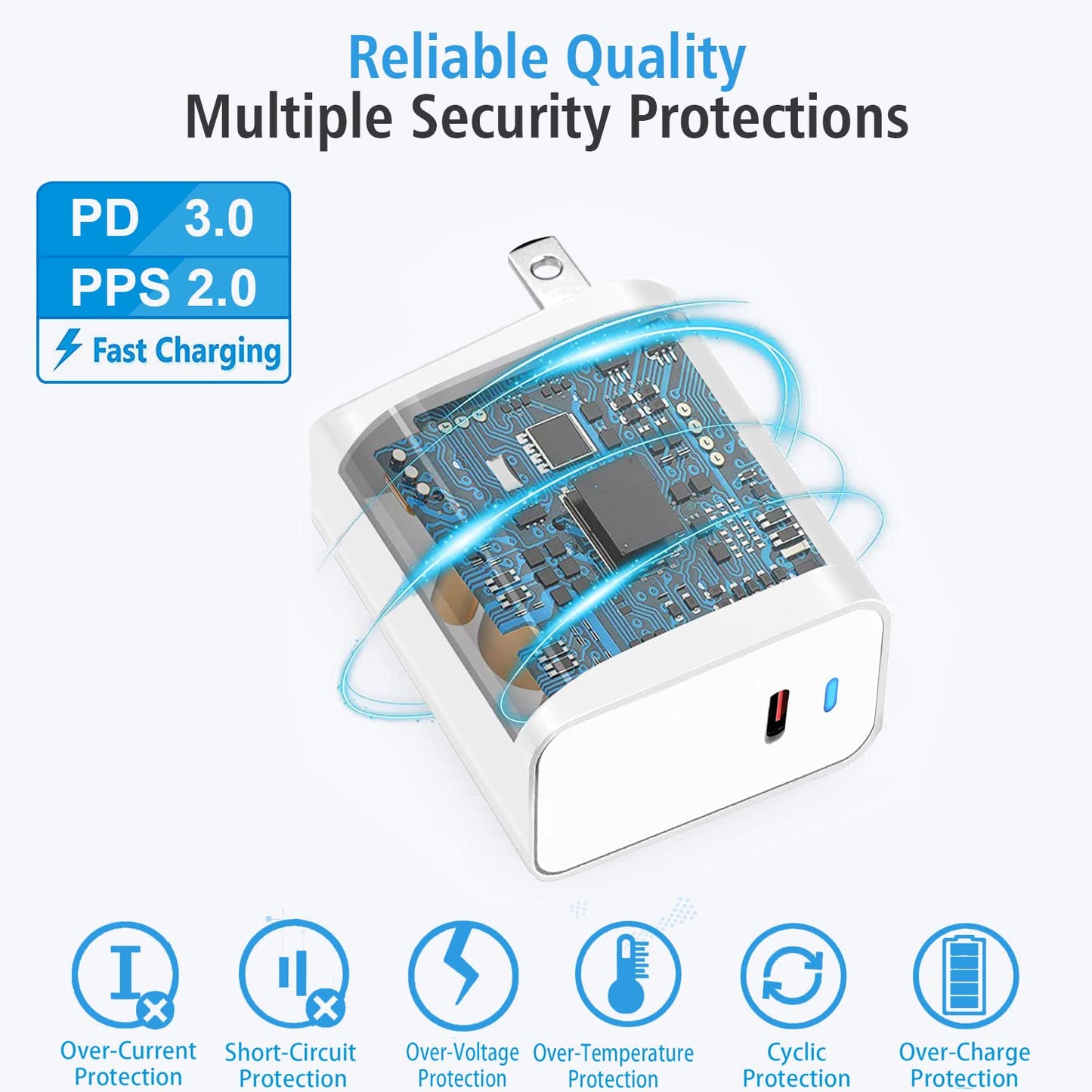 45W USB Type C Super Fast Charging Wall Charger for Samsung Galaxy S26 Ultra/S26/S26+/S25 Ultra/S25/24 Ultra/S24/S23 Ultra/S22 Ultra with 6Ft USB-C
