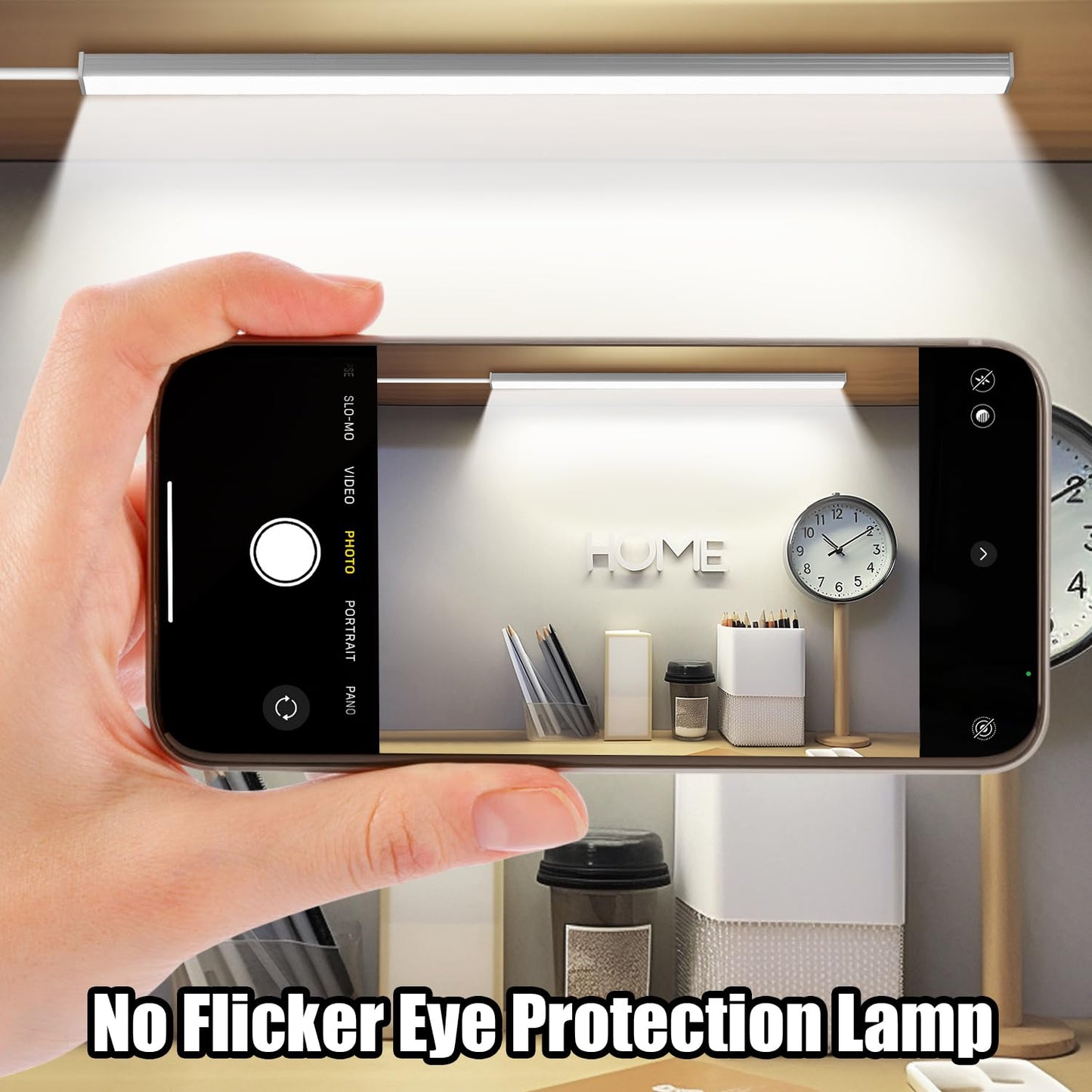 GLVSAE Under Cabinet Lights, 12 Inch Plug in Under Cabinet Lighting, LED Closet Lights, 6000K Cool White Light, Ultra Thin Dimmable Light Bar