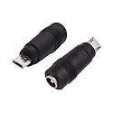 AAOTOKK Micro DC Power Adapter DC5.5x2.1mm to Micro USB 5V DC Power Supply Charging Cables Connector for Cellphone, Tablet,MP3 and Micro USB