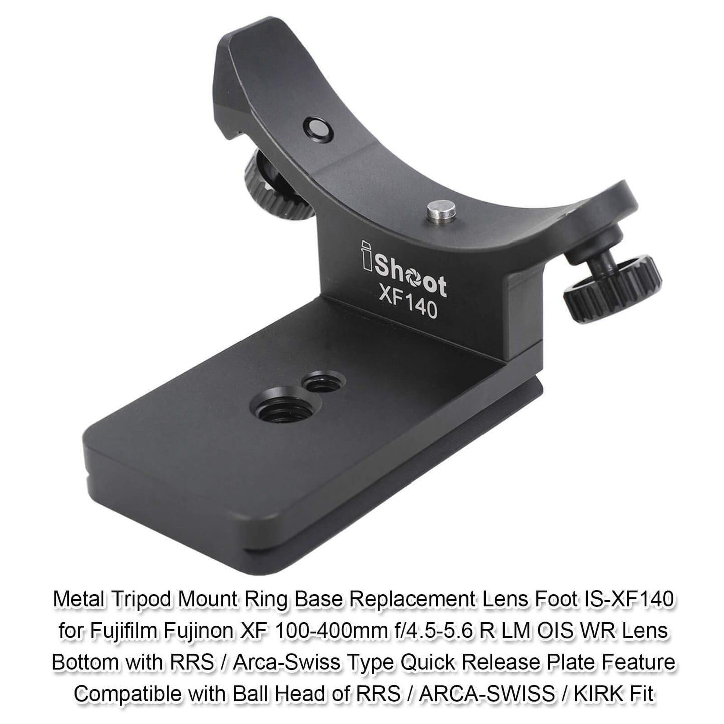 iShoot Lens Collar Base Tripod Mount Ring Replacement Foot Stand Compatible with Fujifilm Fuji XF 100-400mm f/4.5-5.6 R LM OIS WR Lens 16501109