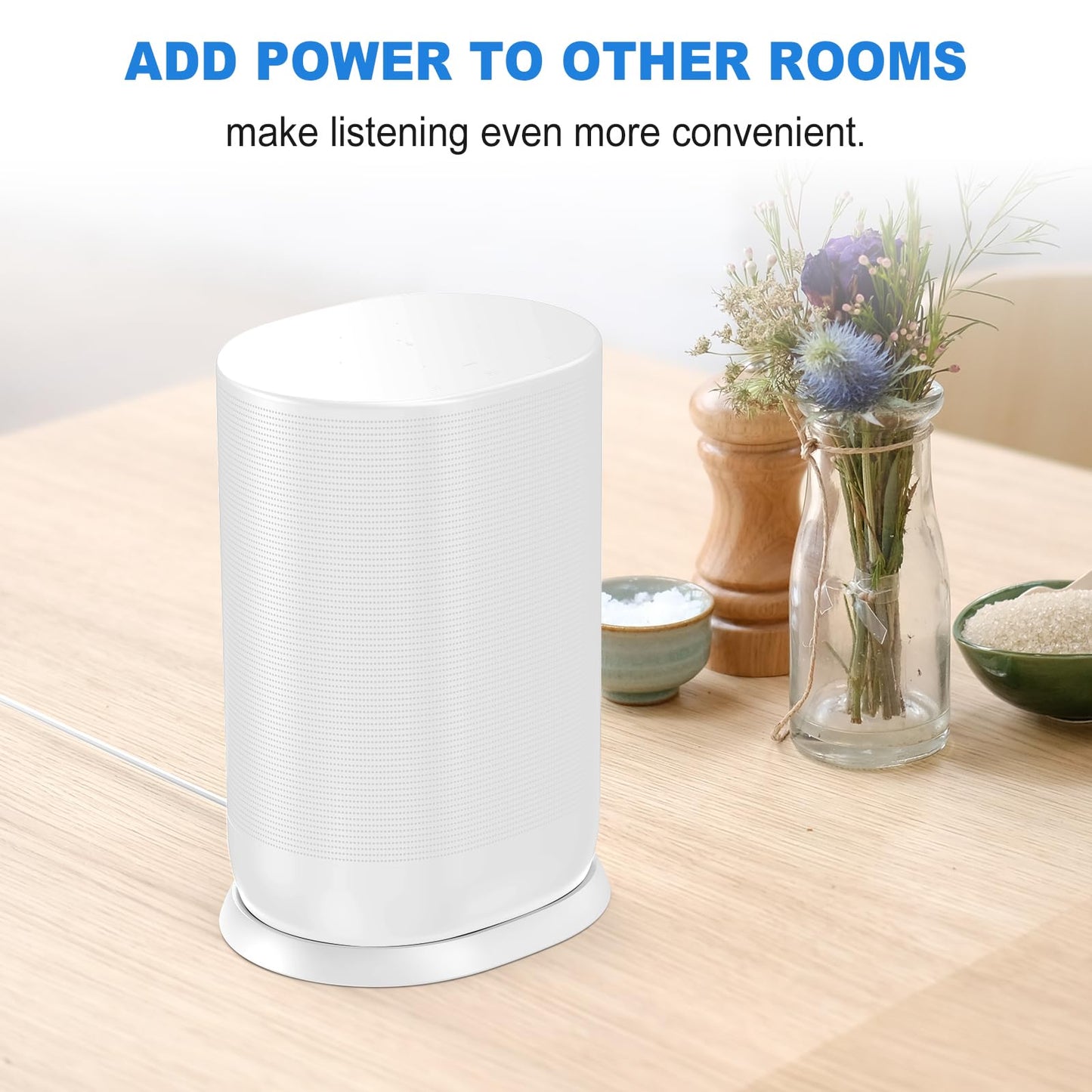 Soarking Charging Base for Sonos Move Gen 2nd and 1st with 45W Adapter(White)
