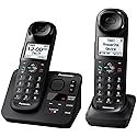 Panasonic KX-TGL432B Dect_6.0 2-Handset Landline Telephone, Black