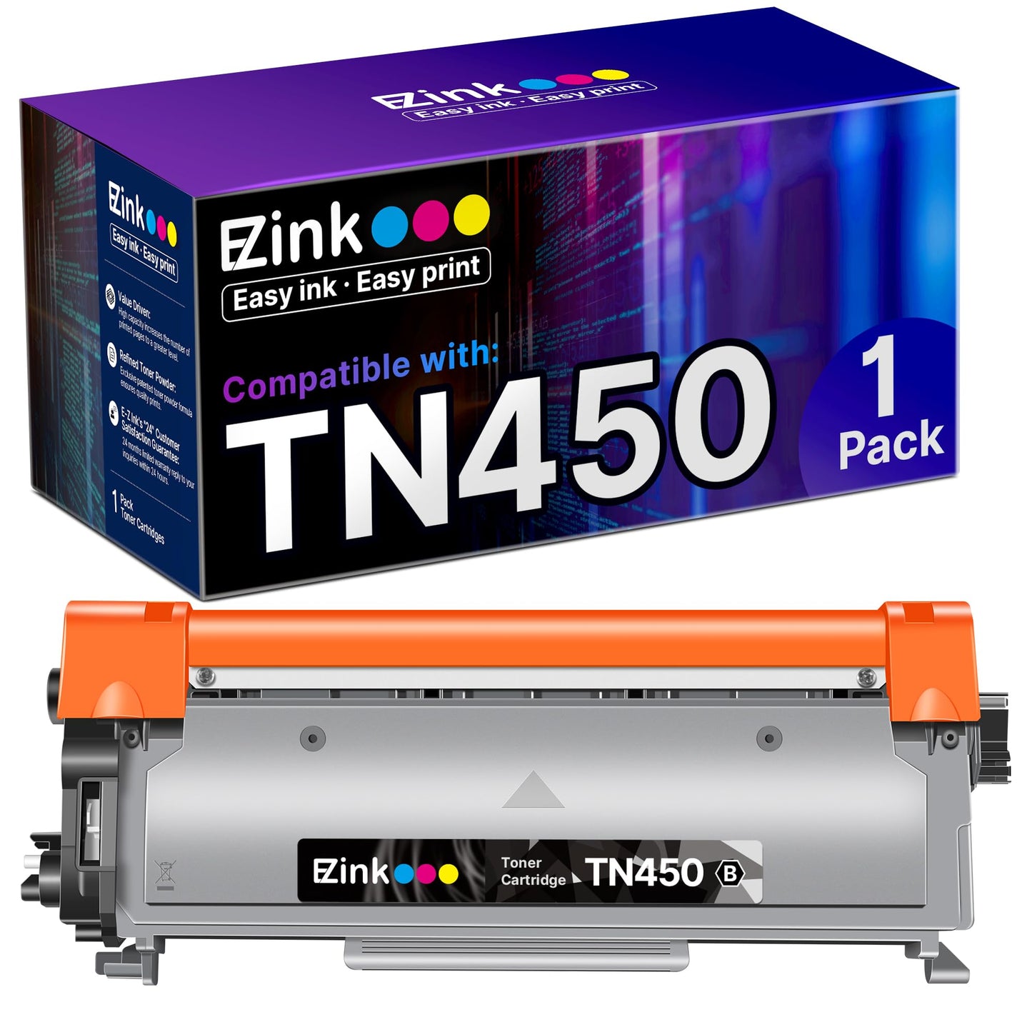 E-Z Ink Compatible Toner Cartridge Replacement for Brother TN450 TN420 TN-450 TN-420 to use with HL-2270DW HL-2280DW HL-2230 HL-2240 MFC-7360N