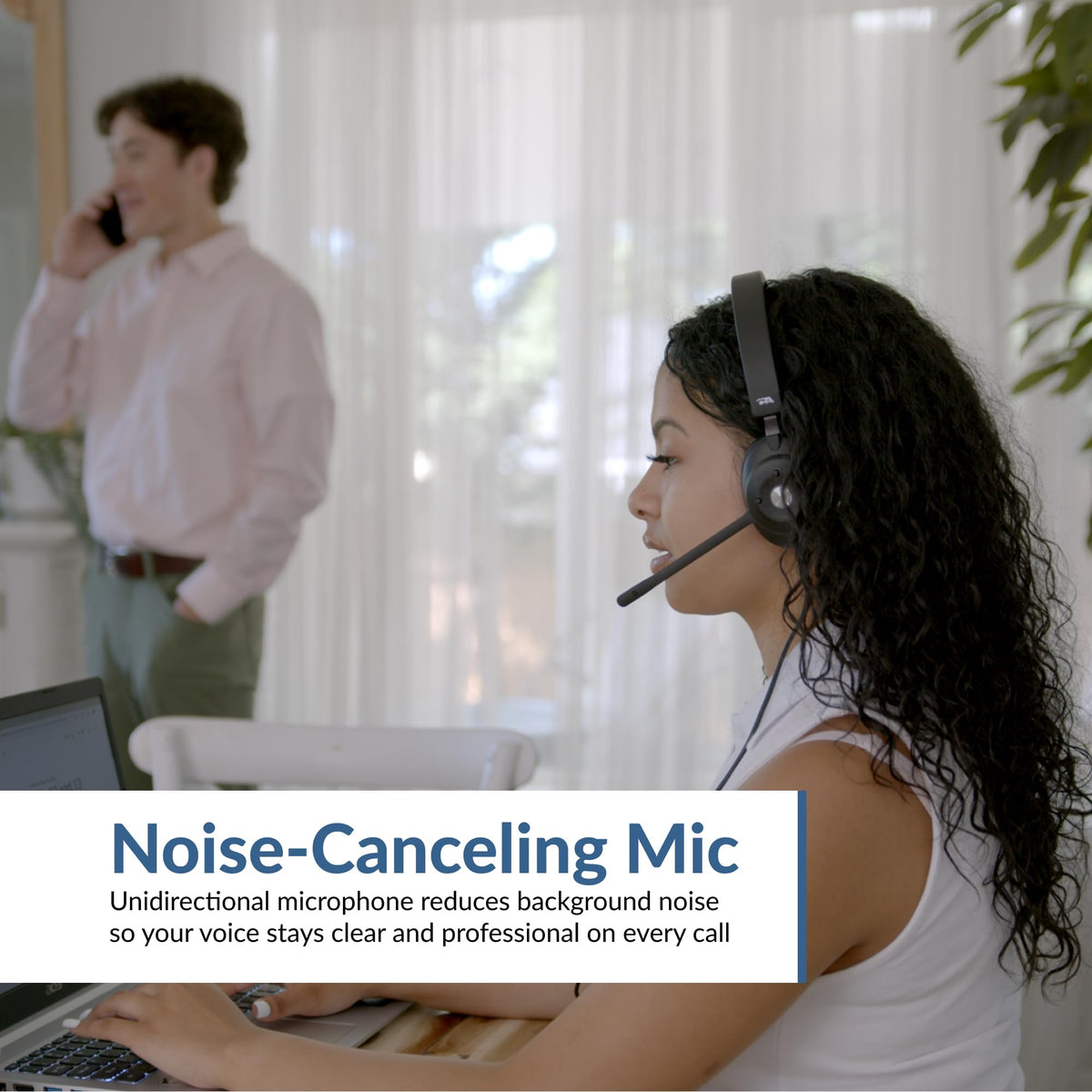 Cyber Acoustics HS-2000 USB Headset, UC Optimized, Earcup Controls