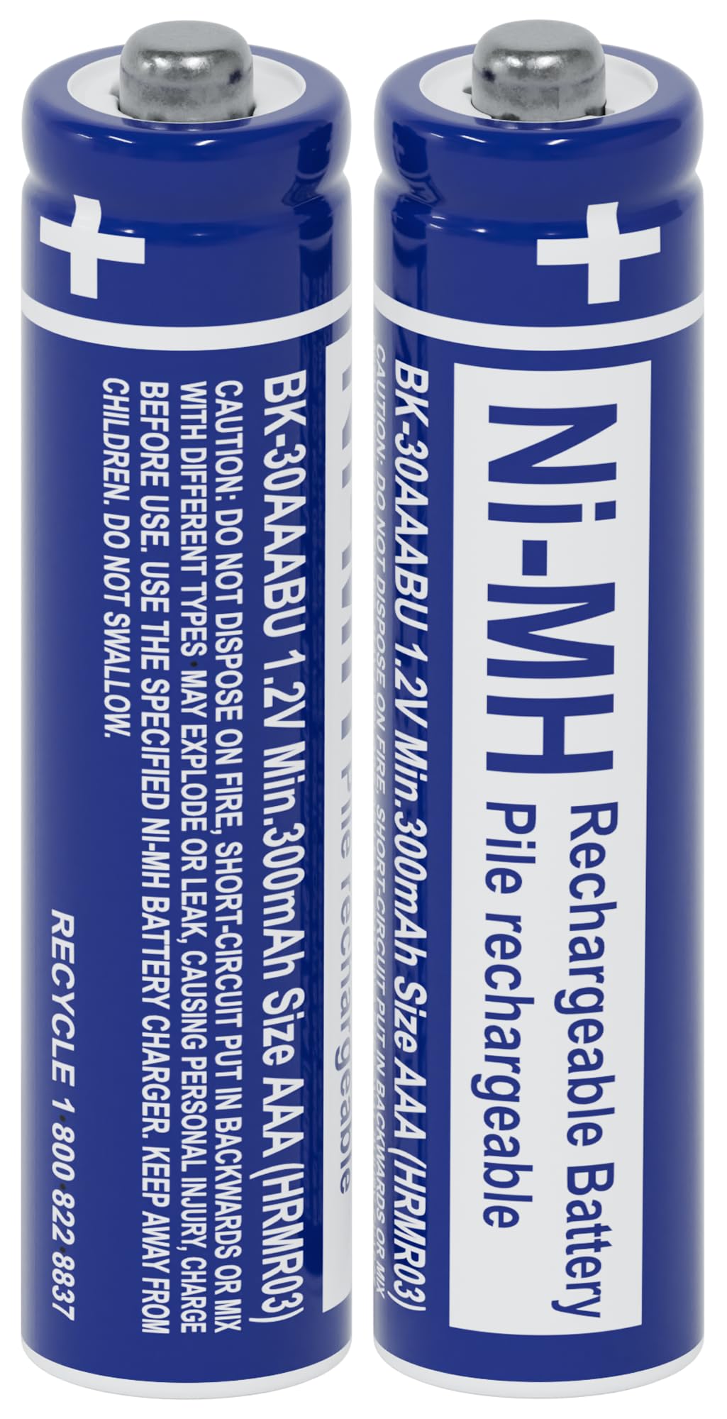 RocketBus BK-30AAABU Replacement NiMH Rechargeable Batteries for Panasonic Cordless Phone Battery BK30AAABU