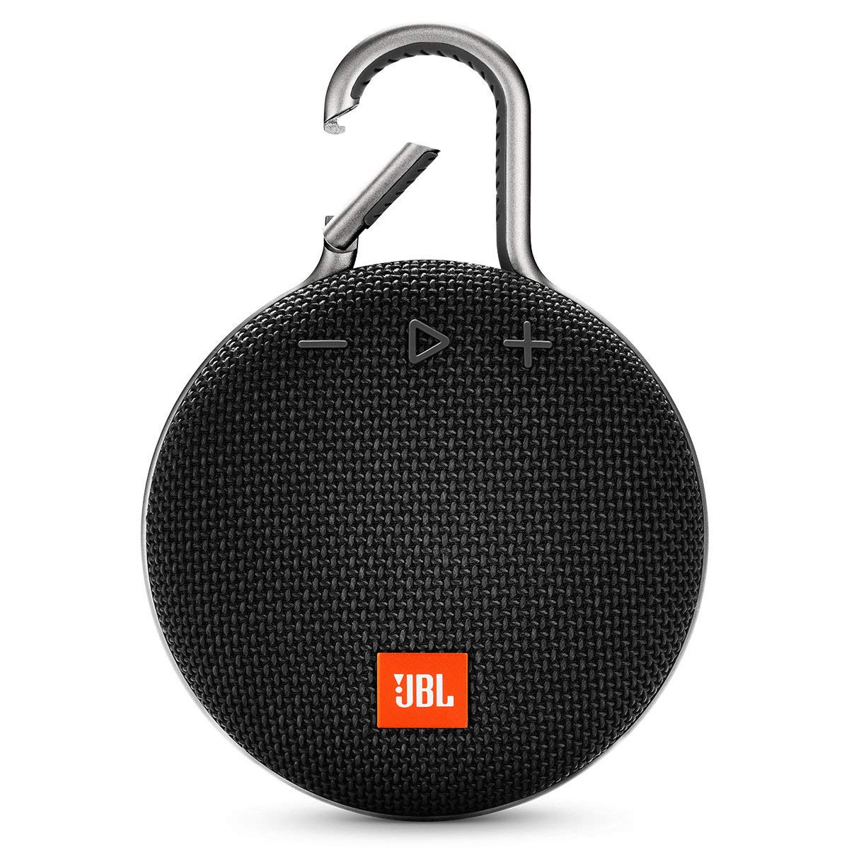 JBL Clip 3 Portable IPX7 Waterproof Wireless Bluetooth Speaker with Built-in Carabiner, Noise-Canceling Speakerphone and Microphone, Black (Renewed)