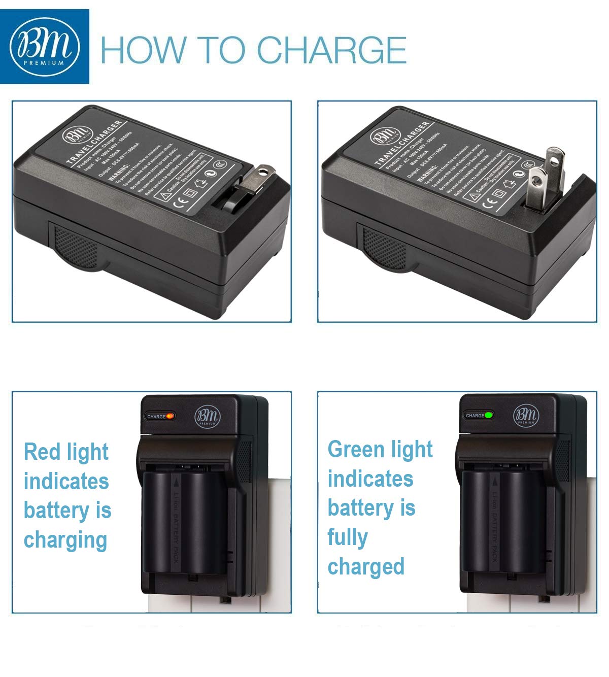 BM Premium Pack of 2 CGA-S006 Batteries and Battery Charger for Panasonic Lumix DMC-FZ7, DMC-FZ8, DMC-FZ18, DMC-FZ28, DMC-FZ30, DMC-FZ35, DMC-FZ38