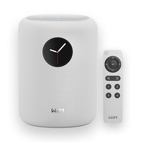WiiM Sound Smart Speaker with 1.8? Touch Display, Hi?Res 24?bit/192 kHz, AI RoomFit™ Room Correction, 100W Peak, Wi?Fi 6E/Bluetooth 5.3, Multi?Room