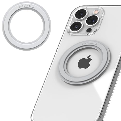 SleekStrip Mag Ring MagSafe Magnetic Ring Adapter for iPhone Android Kindle Strong Adhesive MagSafe Sticker for Phone Case Back of Phone Magnetic