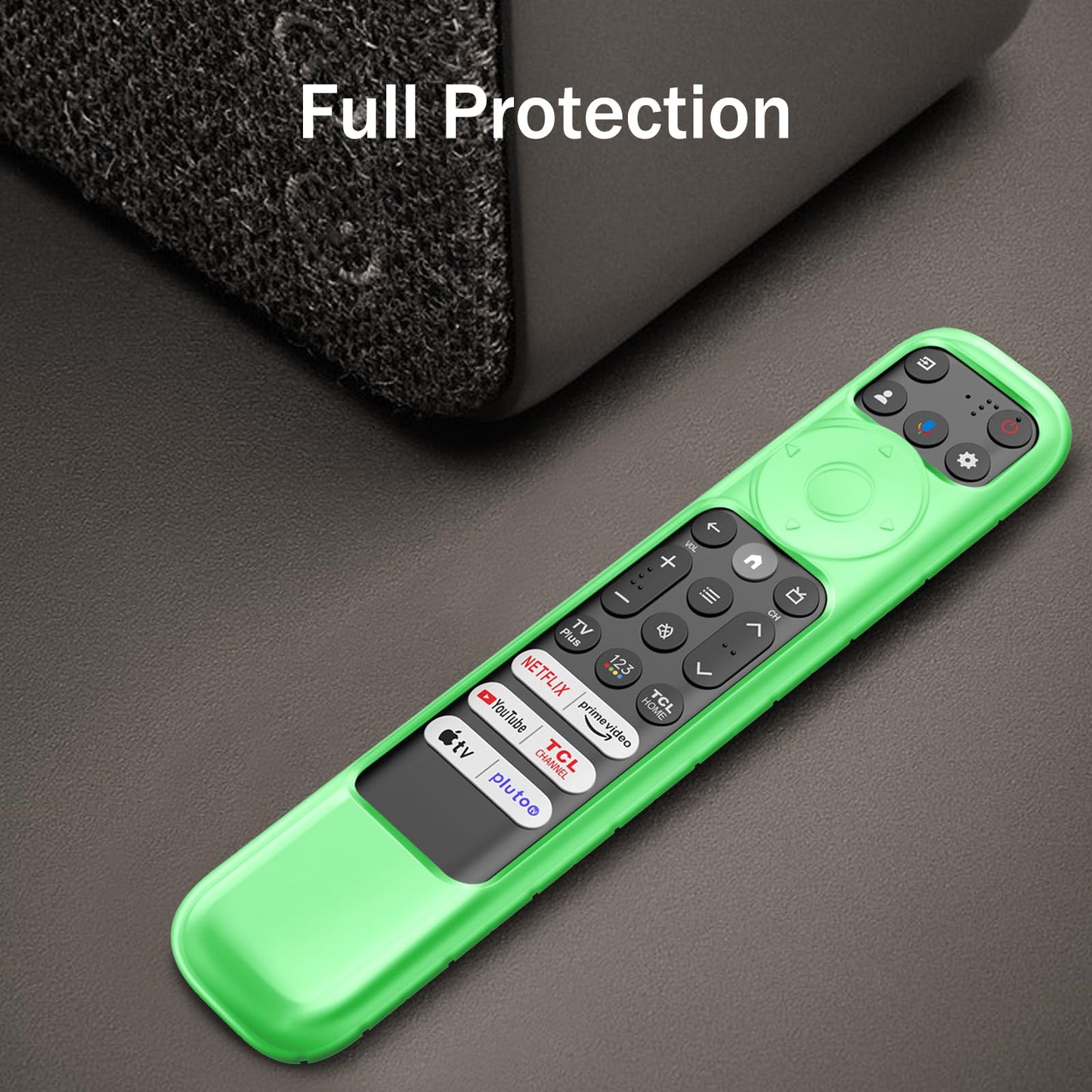 Fintie Protective Case for 2023 TCL RC813 FMB1 / RC902V FMR1 / RC923 Voice Remote, Light Weight Anti Slip Shockproof Silicone Cover for TCL Q6 Q7 QM8