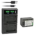 Kastar 1-Pack Battery NP-FP70/FP71 and LTD2 USB Charger Compatible with Sony DCR-HC21 DCR-HC22 DCR-HC23 DCR-HC24 DCR-HC26 DCR-HC28 DCR-HC30 DCR-HC32