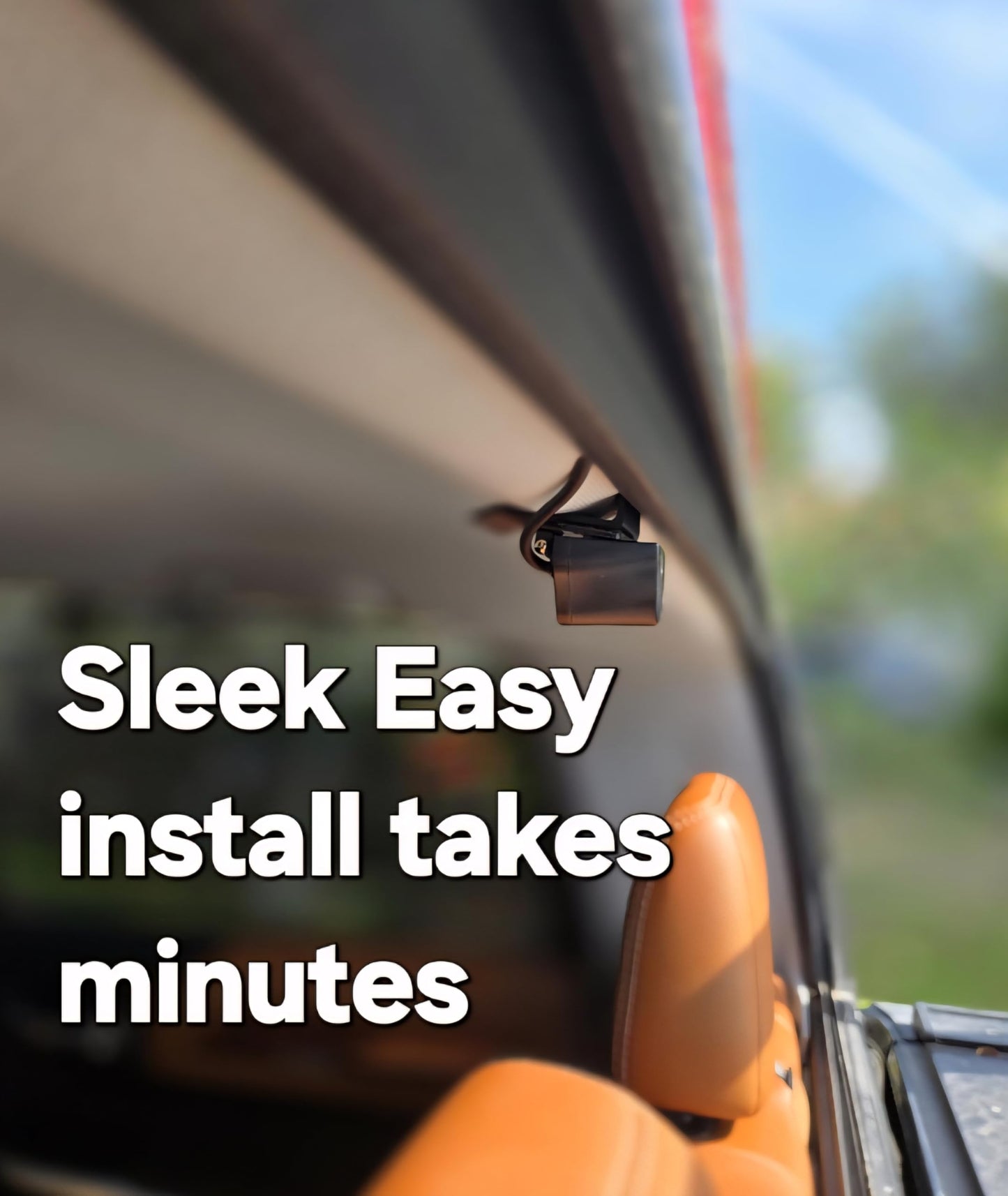 ABS Rear Camera or Dash-Cam Mount (Rear Camera Clip, Slide-Down Window) Universal fits Most Vehicles