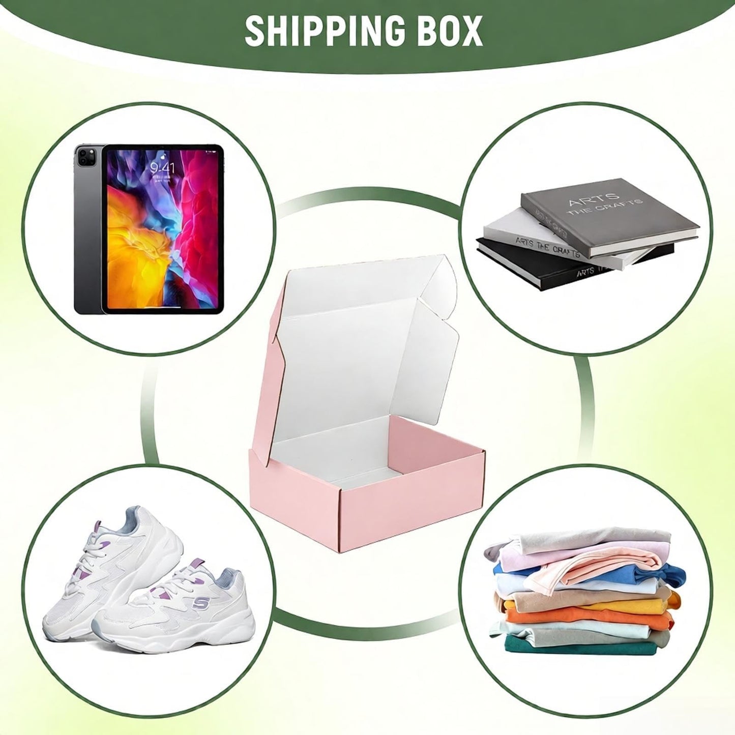 10 Pack 12"x9"x4" inch Shipping Boxes Black Corrugated Cardboard Box for Small Business, Mailer, Shipping, and Packing
