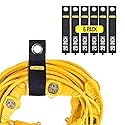 COLSEN Storage Strap - 20 inch large Heavy Duty Garage Organization Cable Keeper Wire Holder Outdoor rope strap Hose Hanger for extension cords RV