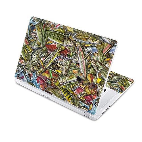 MightySkins Carbon Fiber Skin for Acer Chromebook 15 6” (2017) - Fish Puzzle | Protective, Durable Textured Carbon Fiber Finish | Easy to Apply…