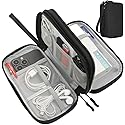 CAAORDKSO Electronics Organizer Travel Bag, Small Cable Organizer Case Waterproof Accessories Pouch, Travel Electronic Carrying Case for Cord
