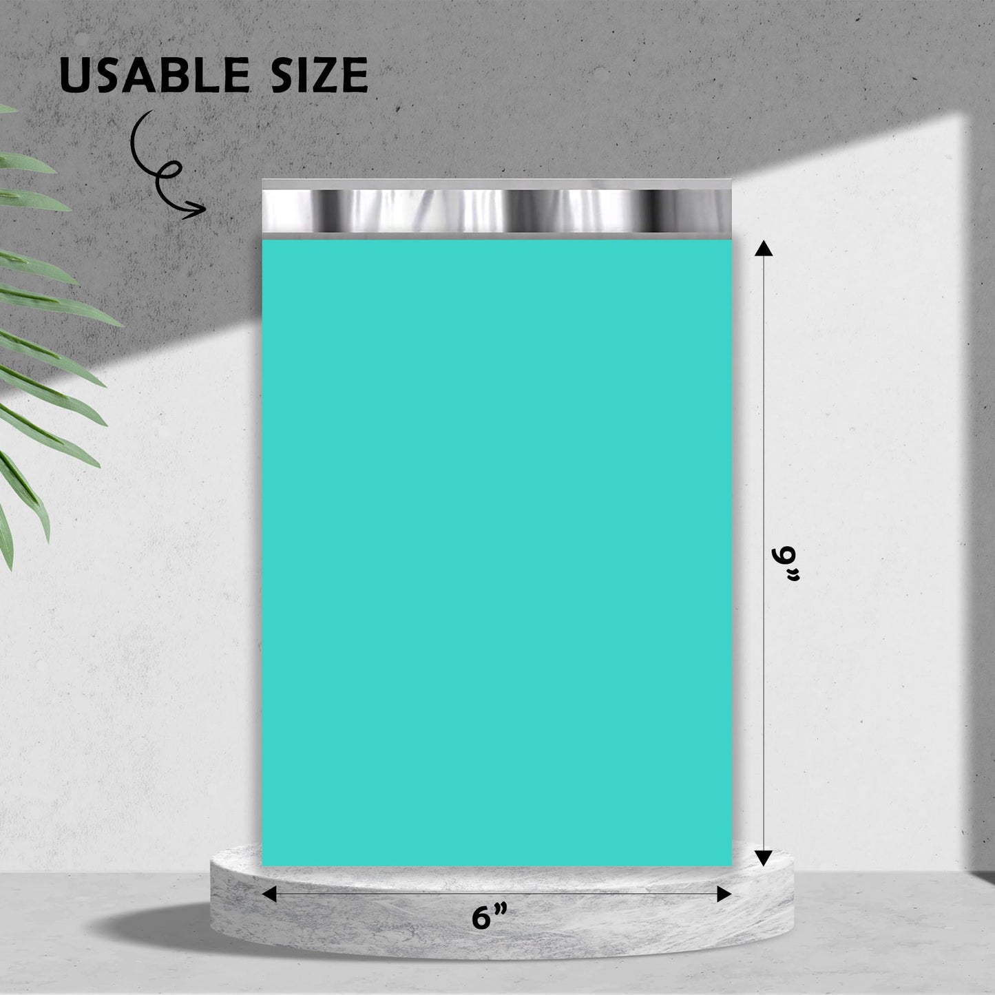 Yens Poly Mailers 6x9 200 Pack Teal Self-Seal Shipping Envelopes M1