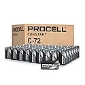 PROCELL Constant C Cell Long-Lasting Alkaline Batteries (72 Pack), 10-Year Shelf Life, Bulk Value Pack for Consistent Moderate Drain Professional…
