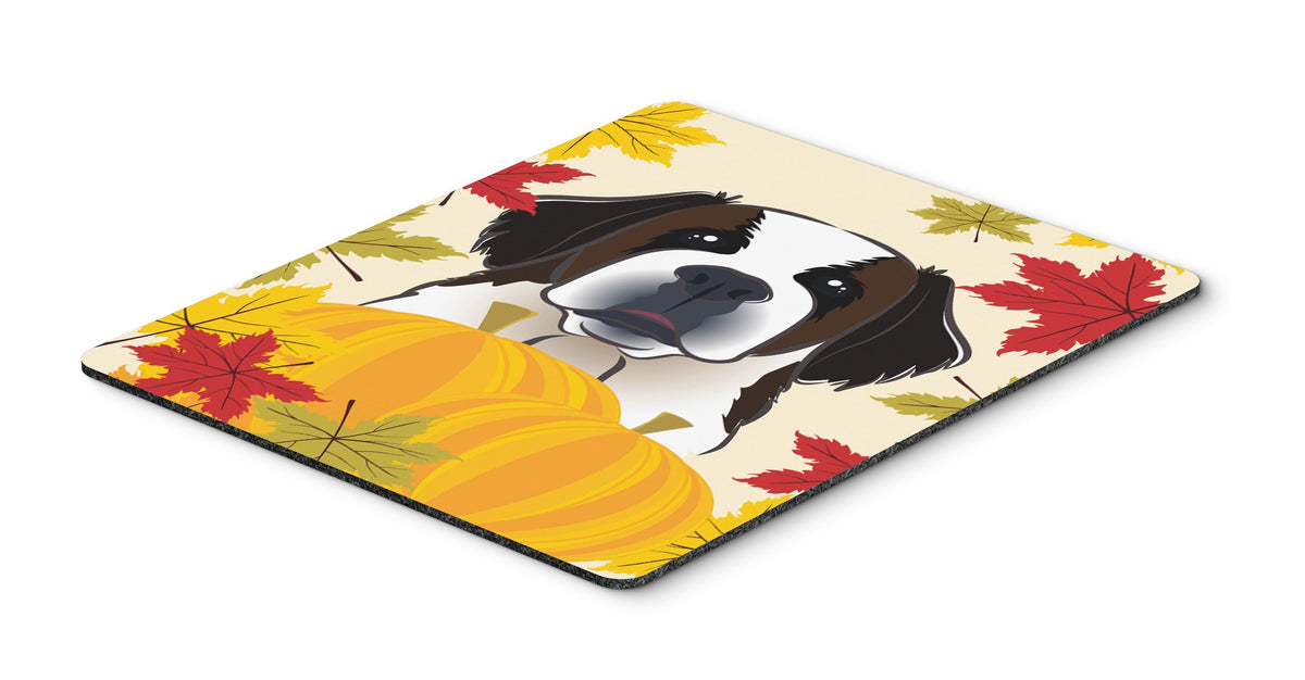 Caroline's Treasures BB2052MP Saint Bernard Thanksgiving Mouse Pad, Hot Pad or Trivet for Home Office Gaming Working Computers Laptop Mouse