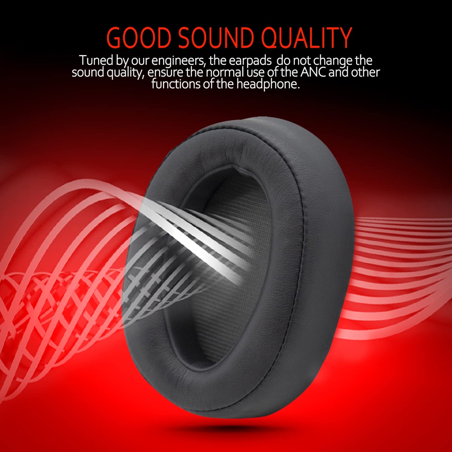 Krone Kalpasmos Replacement Earpads for Sony WH-H900N h.Ear on 2 & Sony MDR-100ABN Headphones, Sony Headphone Cushions Compatible with Sony 900N, Sony