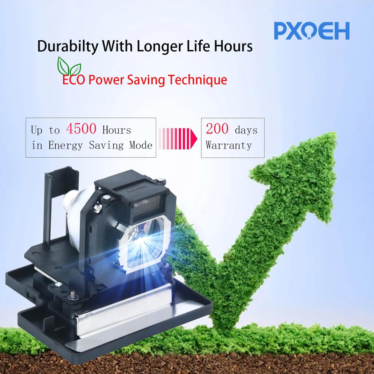 PXOEH ET-AE4000 for Panasonic PT-AE400 PT-AE4000 PT-AE4000U PT-AE4000E Replacement Projector Lamp Bulb with Housing