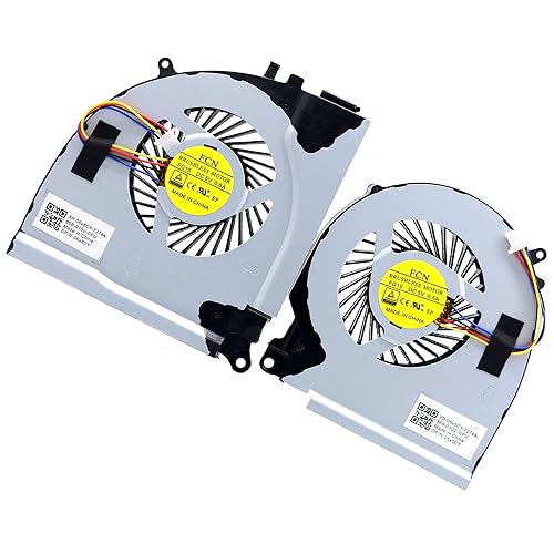 Deal4GO CPU Cooling Fan 4X5CY 04X5CY w/GPU Fan Cooler RJX6N 0RJX6N Set Replacement for Dell Inspiron 15 7559 7557 5577 5576 P57F