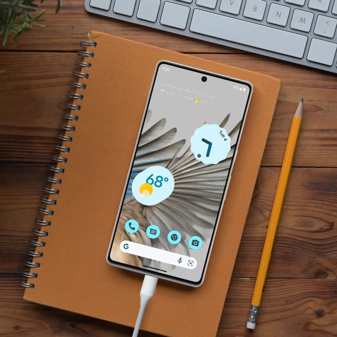 Vebner 30W USB-C Fast Charger and Cable Compatible with Google Products, Google Pixel Phones, Tablets and Other USB-C Devices (1-Pack - 6-Foot)