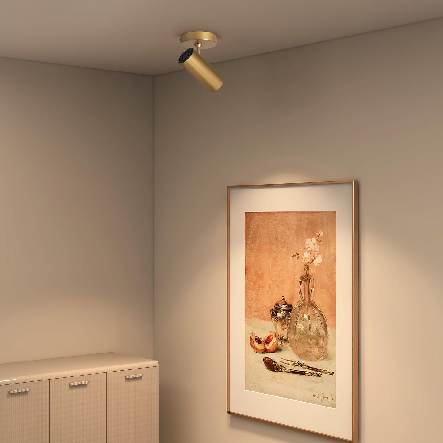 Aisilan 12W LED Ceiling Spotlight, Adjustable Directional Surface Flush Mount Lighting, Wall Spot Lights Indoor Accent Fixture for Art Picture Gallery