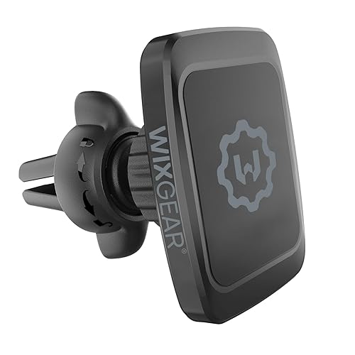 WixGear Magnetic Phone Holder for Car, Twist-Lock Air Vent Car Phone Holder with Swift-Snap Technology, Secure Grip Car Phone Mount, Compatible