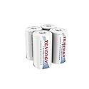 Tenergy Combo: 4 pcs Premium D Size Rechargeable Batteries High Capacity 10000mAh NiMH - UL Certified