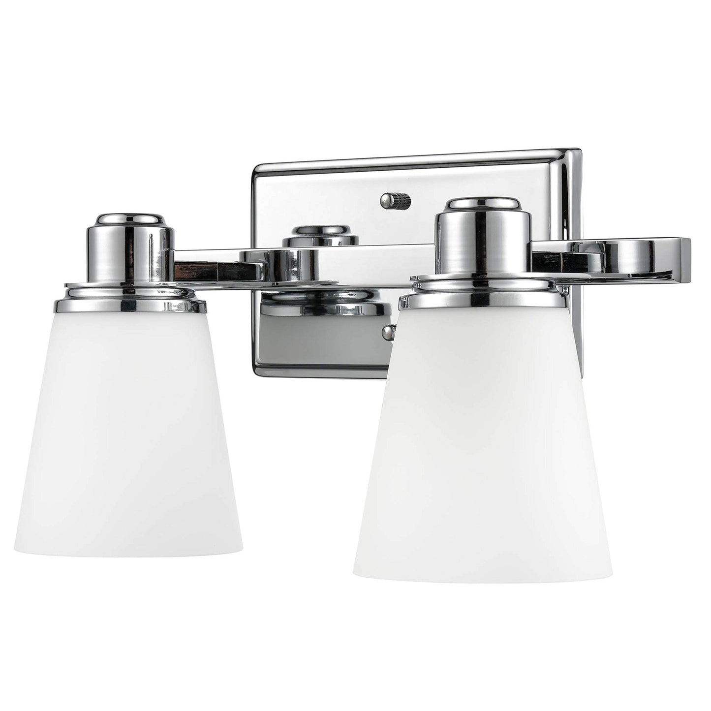 Linea di Liara Terracina Chrome Bathroom Light Fixtures Over Mirror 2-Light Bathroom Vanity Lights Fixture Wall Lighting Restroom Light Fixture