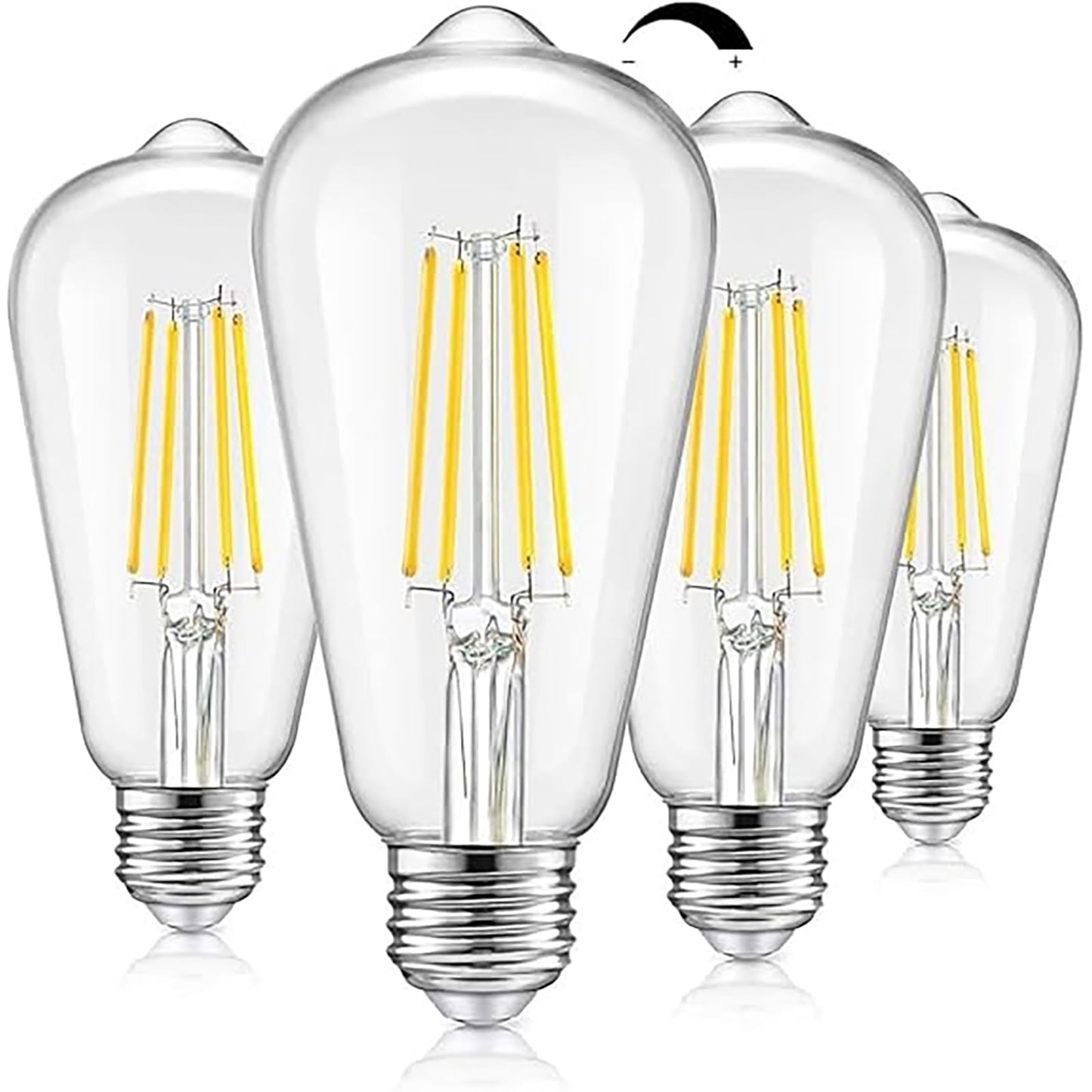 Vintage LED Dimmable Edison Light Bulbs, 8W 1200Lumens LED Filament Bulbs