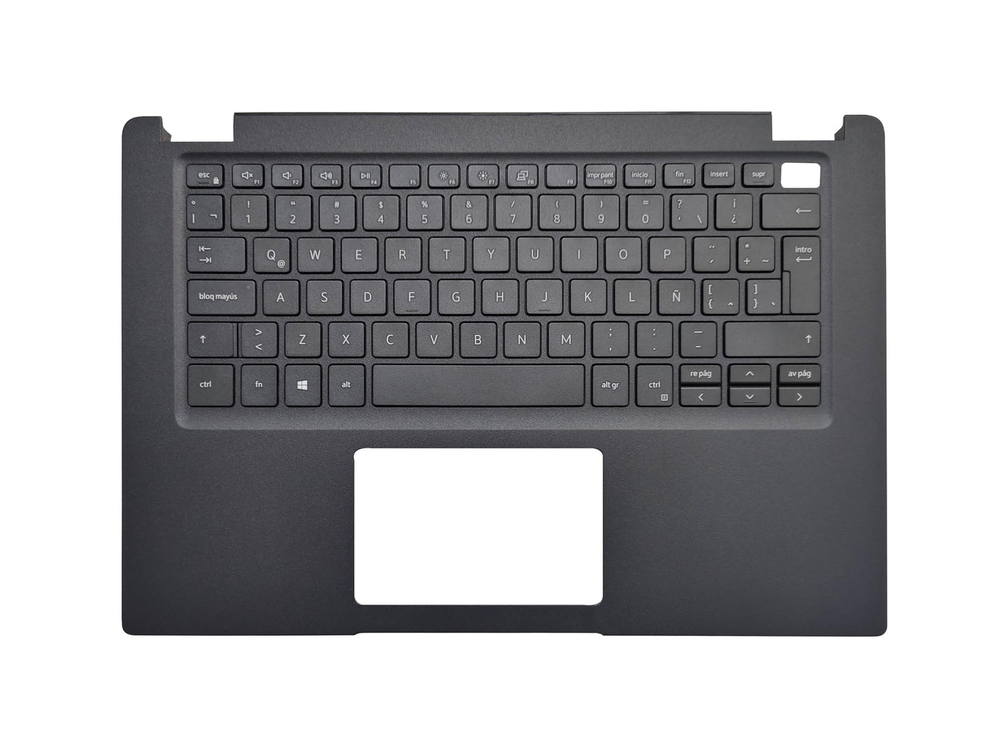 Laptop Keyboard Compatible for Dell Latitude 3410 00MC2P 0MC2P 460.0KA0A.0011 Latin Layout No Backlit Black Palmrest Upper Cover Case