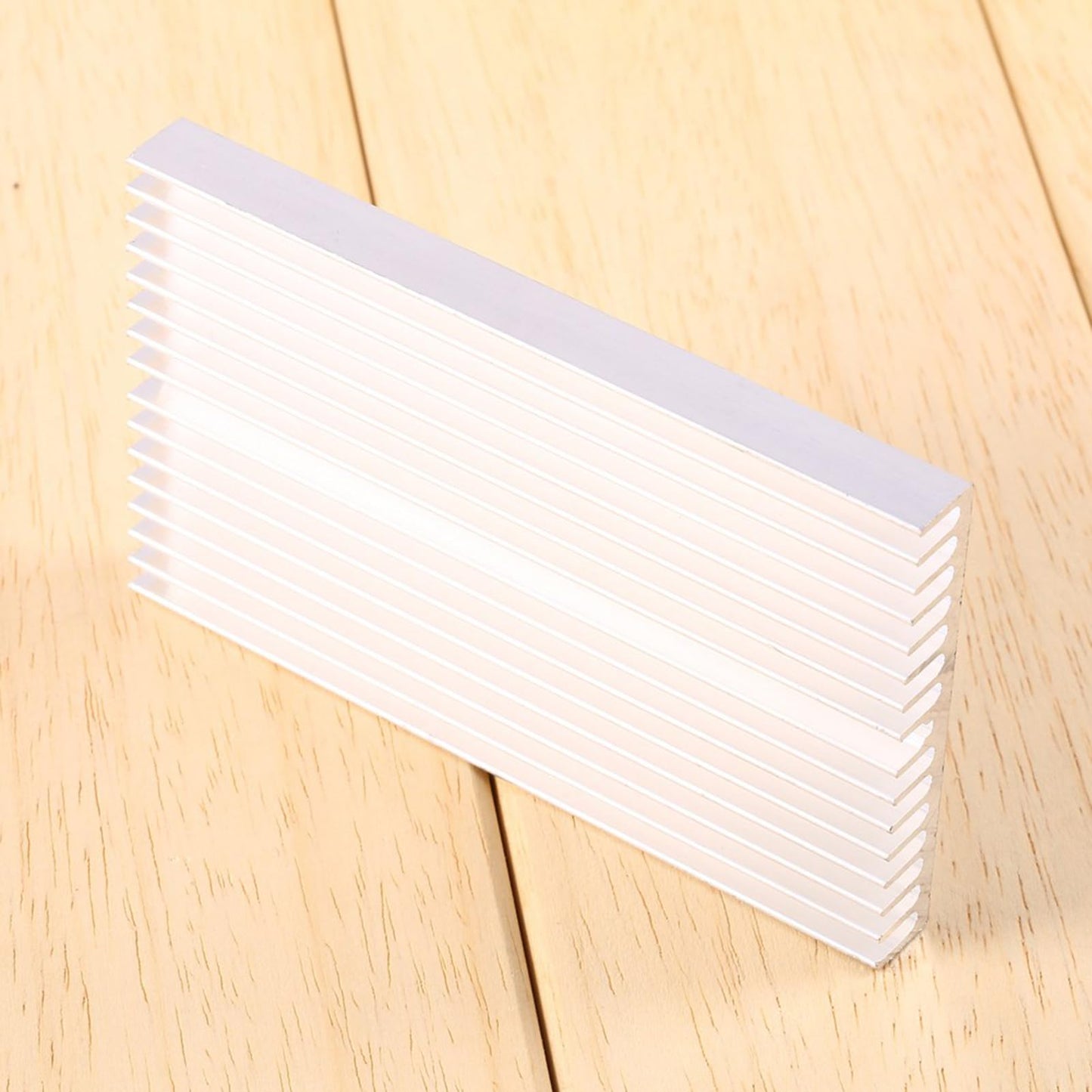 Aluminum Heatsink, Grille Shape Heat Sink Cooling Fin for IC LED Power Transistor 100X60X10mm 16 Teeth