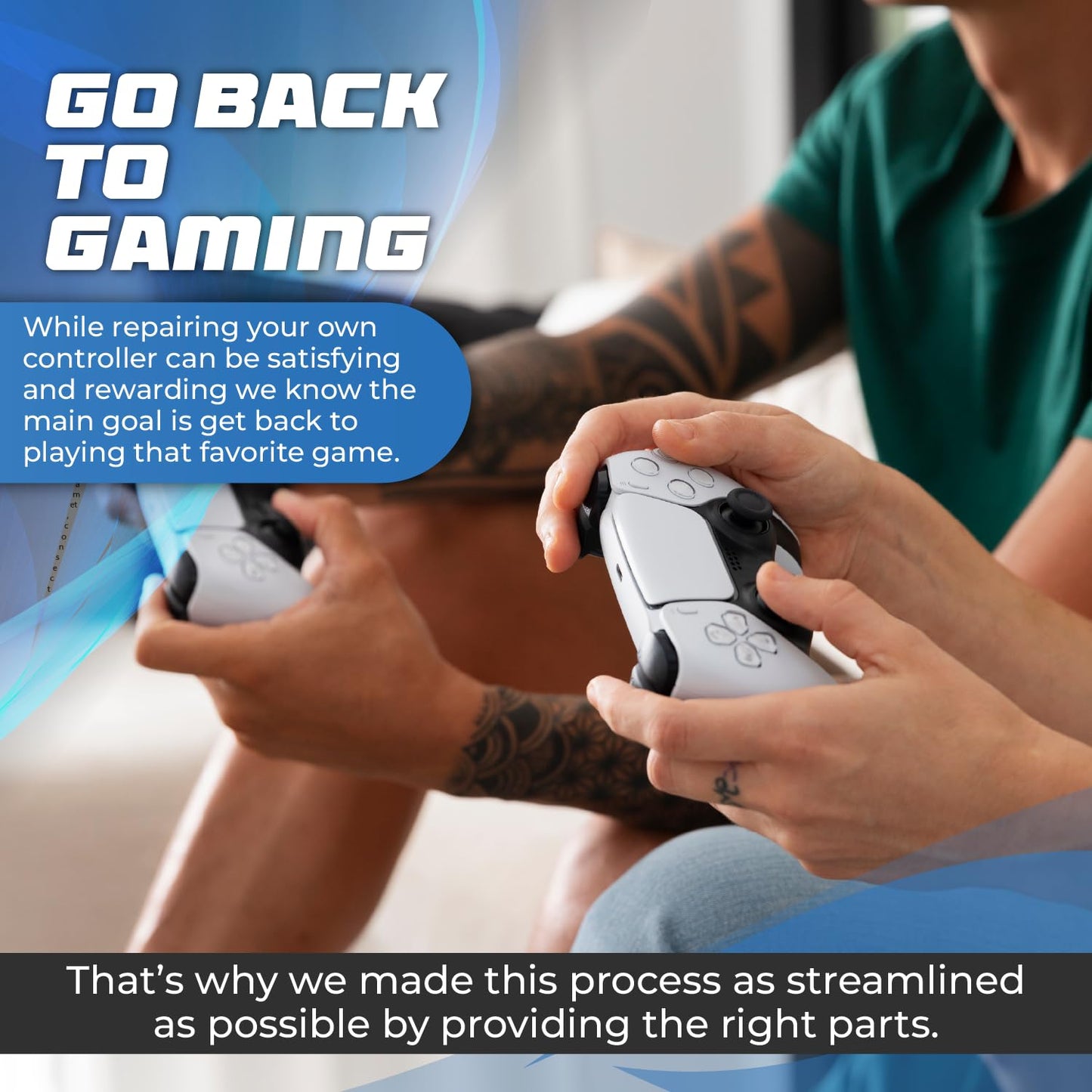 SOSS GAMING® Hall Effect Joysticks UPGRADE Kit for Playstation 5 Dualsense Controllers - Fixes Stick Drift, Broken, and Loose Joysticks (6 Pack)