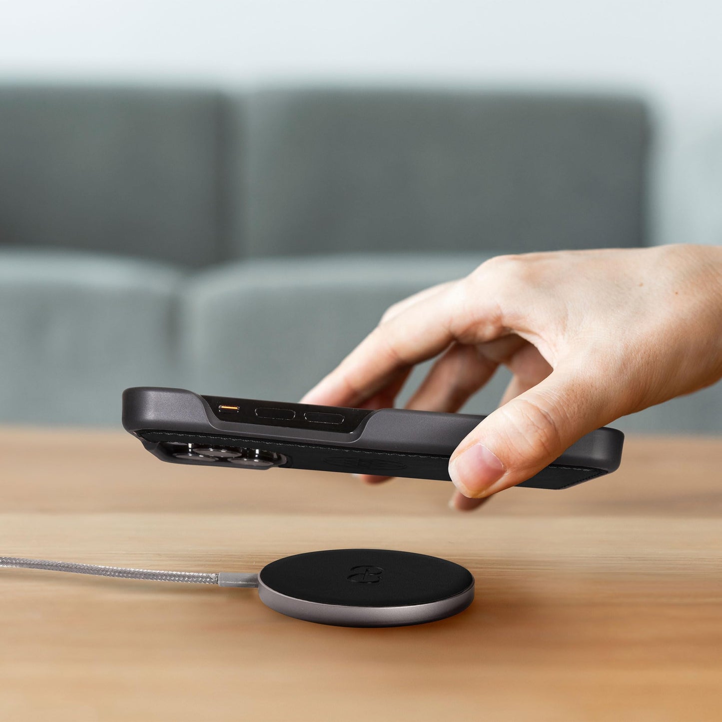 Dreem Empower Magnetic Wireless Charger Pad - Compatible with MagSafe for iPhone 17/16/15/14/13/12 & Qi-Certified Devices - Premium Vegan Leather