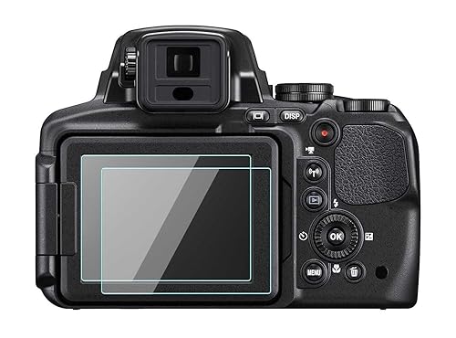 ADQQ Screen Protector Glass for Nikon P900 P900S P6100 P600 Camera, WH1916 9H Tempered Glass Anti-scratch Fingerprint-proof Ultra-thin Ultra-clear,3