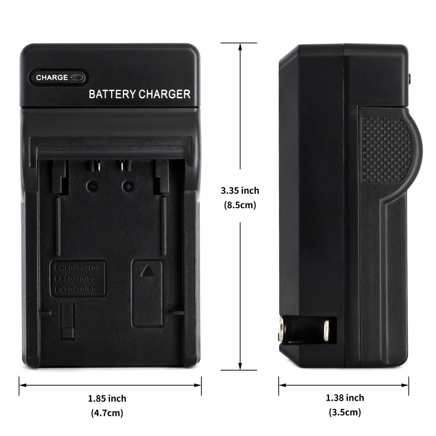 Norifon NP-FH50 Wall Charger for Sony DCR-DVD108 DCR-DVD610 DCR-DVD105 DCR-HC21 DCR-HC52 DCR-HC38 DCR-SR45 DCR-SR47 DCR-SX85 DCR-SX45 DCR-SX44