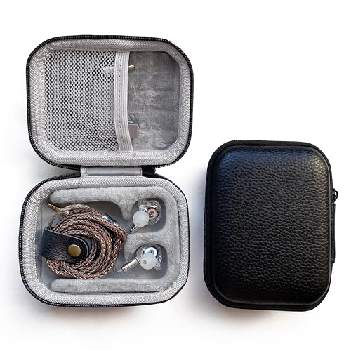 PU Leather Storage Box, Suitable for in Ear Earphones, Wired Earphones, Waterproof, Portable, Pressure Resistant Box, Earphone Storage Bag