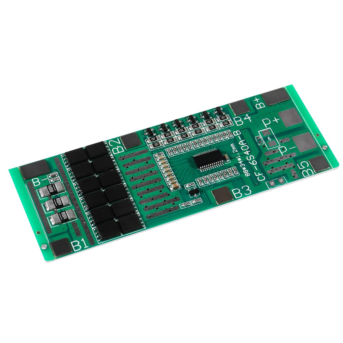 3Pcs 6S 18650 Li-Ion Lithium Battery PCB Protection Board 24V 40A Solar Lighting BMS PCB with Circuit Balanced Protection Module Cell Charging Module…