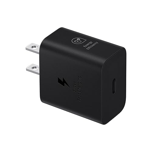 Samsung 25W Wall Charger Power Adapter, Cable Not Included, Super Fast Charging, Compact Design, Energy Efficient, Compatible with Galaxy and USB Type
