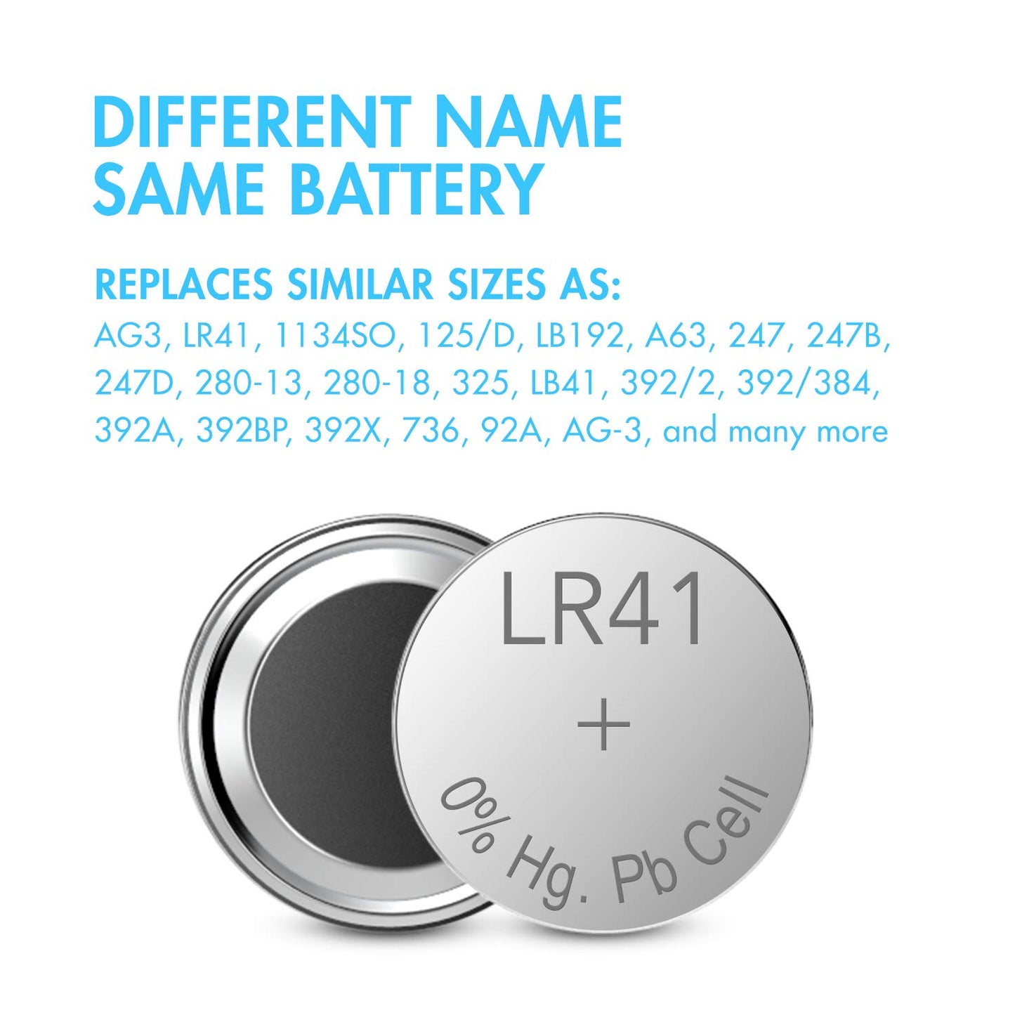 Tenergy 1.5 Volt Battery Button Cell LR41, ag3 Batteries Equivalent, Ideal for thermometers, Watches, Laser Pointers, Small Toys, Portable…